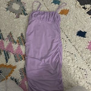 purple formal dress